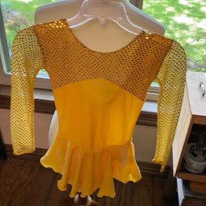 Yellow skating dress